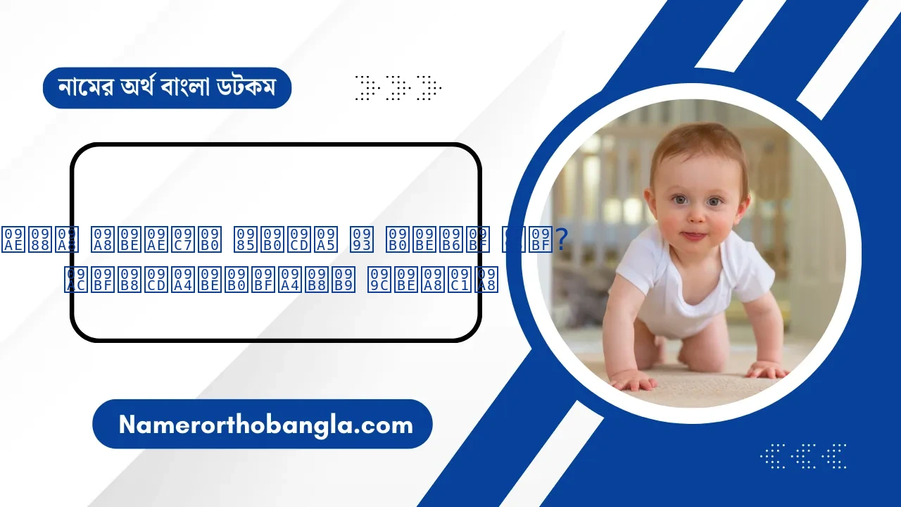 মঈন নামের অর্থ ও রাশি কি? বিস্তারিতসহ জানুন | Namer Ortho Bangla